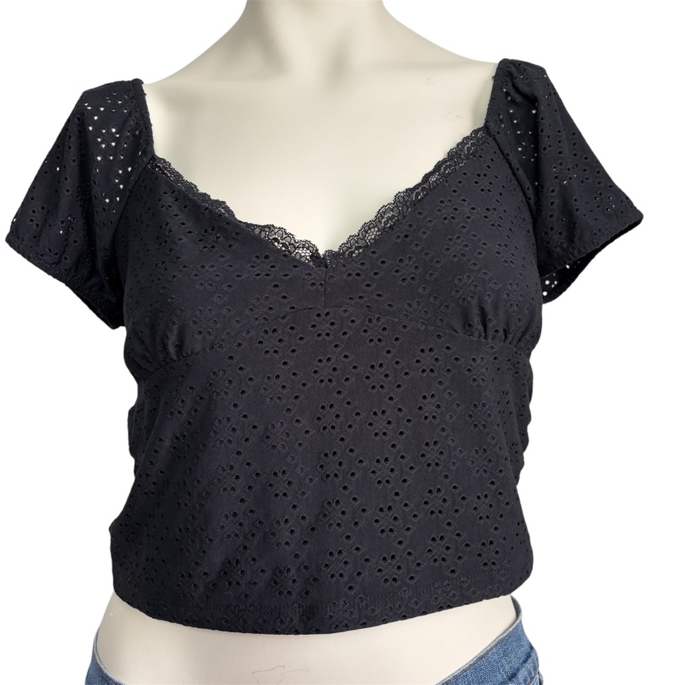 Aeropostale black lace top